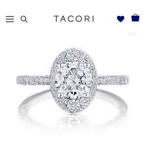 Tacori round bloom engagement ring